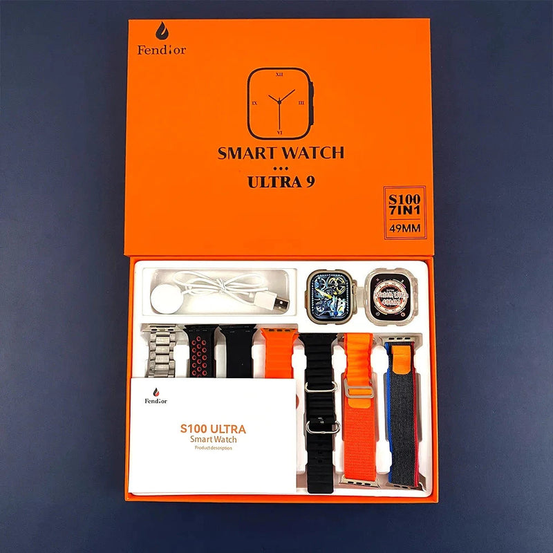 SmartWatch - Serie 9 Ultra + [Brindes: 7 Pulseiras + Case]